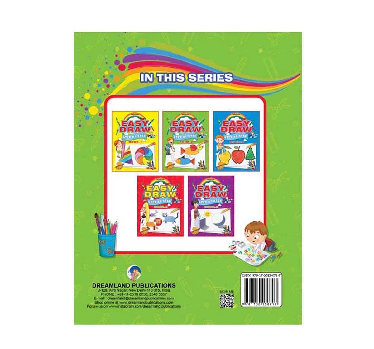 Dreamland Paper Back Easy Draw Step By Step Part 2 Drawing Book for kids 3Y+, Multicolour