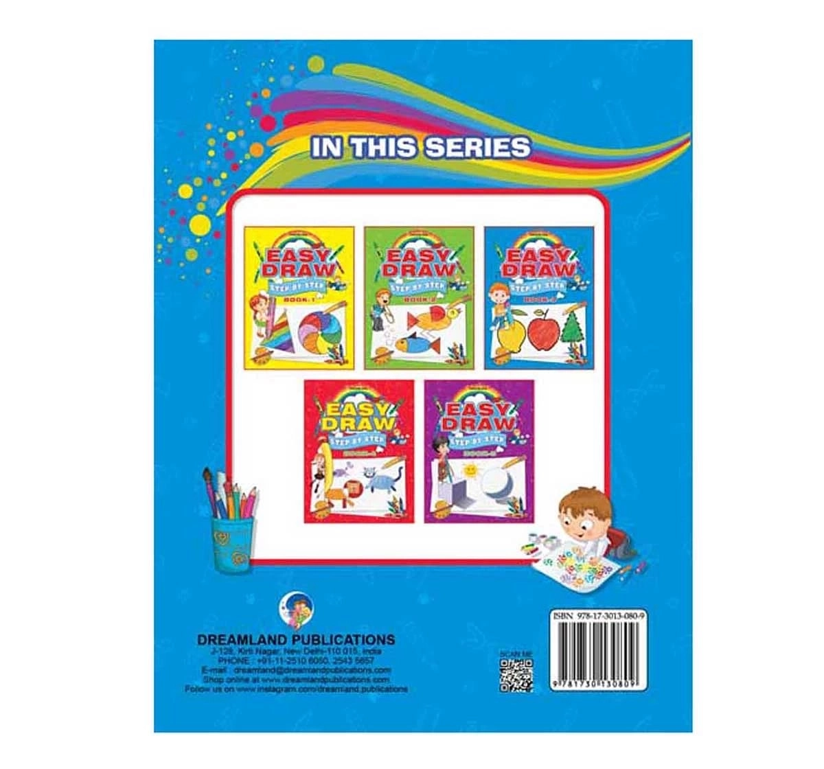 Dreamland Paper Back Easy Draw Step By Step Part 3 Drawing Book for kids 3Y+, Multicolour