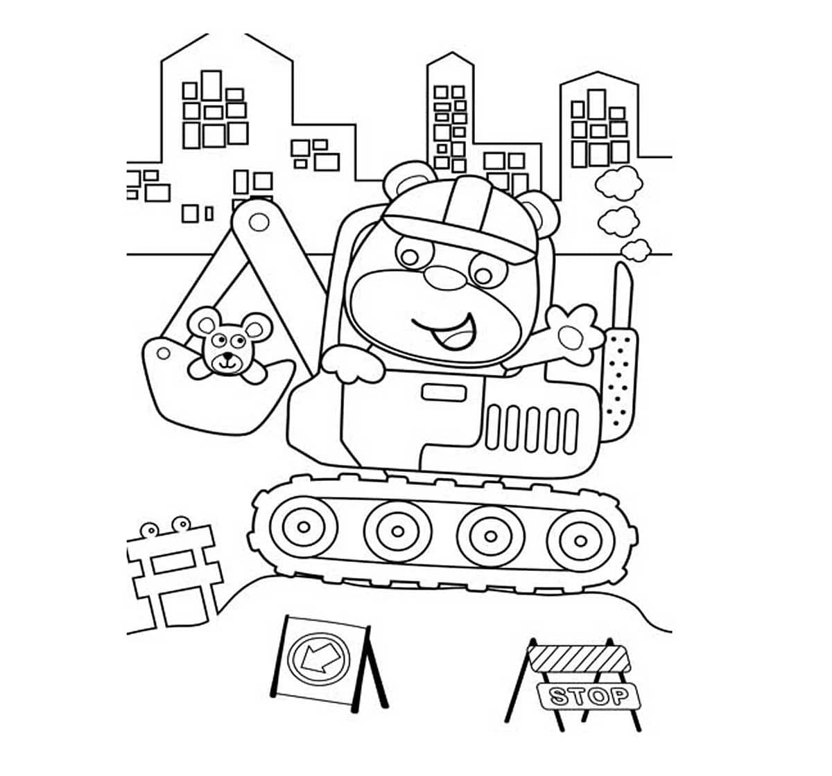 Dreamland Paper Back Funny Colouring Book Part 1 for kids 3Y+, Multicolour