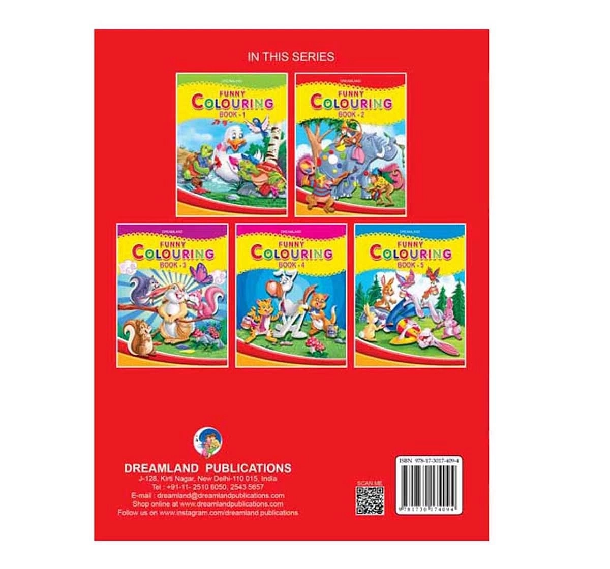 Dreamland Paper Back Funny Colouring Book Part 2 for kids 3Y+, Multicolour