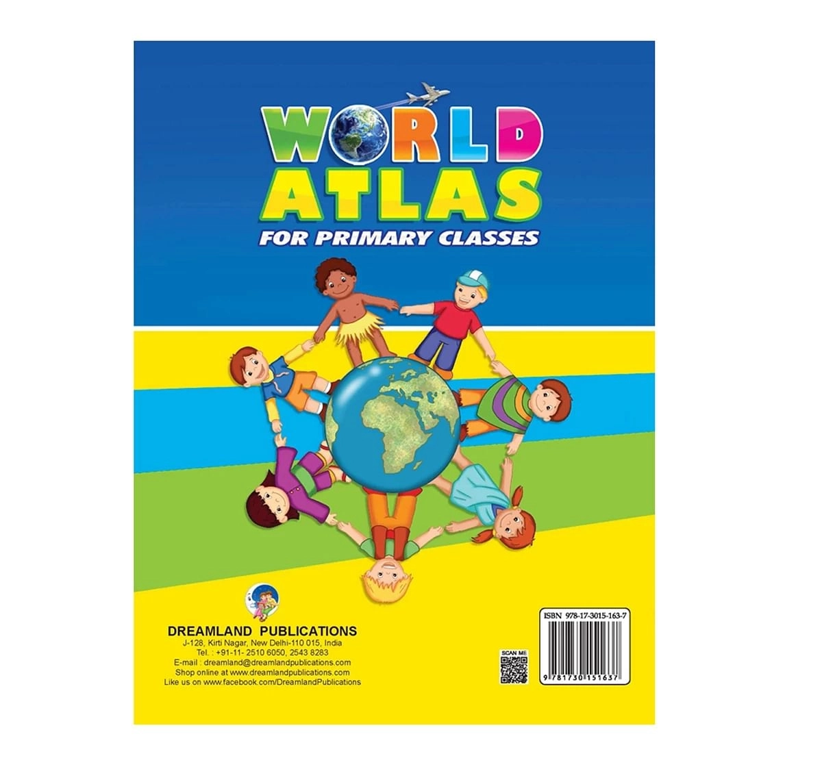 Dreamland Paper Back World Atlas for Primary Book for kids 7Y+, Multicolour