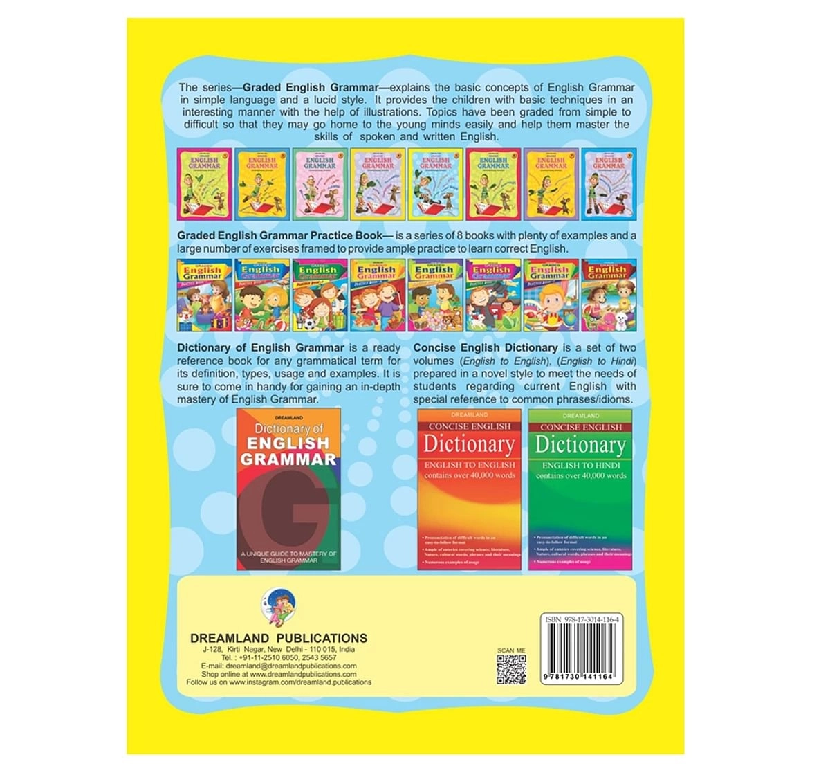 Dreamland Paper Back Graded English Grammar Part 5 School Textbooks for kids 5Y+, Multicolour