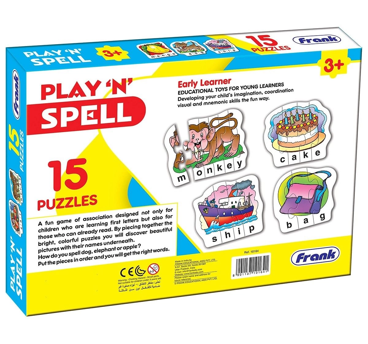  Frank Play N Spell Puzzle Puzzles for Kids age 3Y+ 