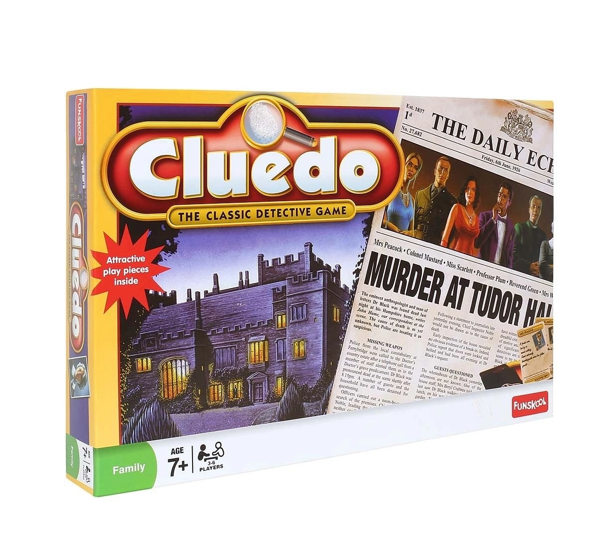 Funskool Cluedo,Multi-Colour Board Games for Kids age 7Y+ 