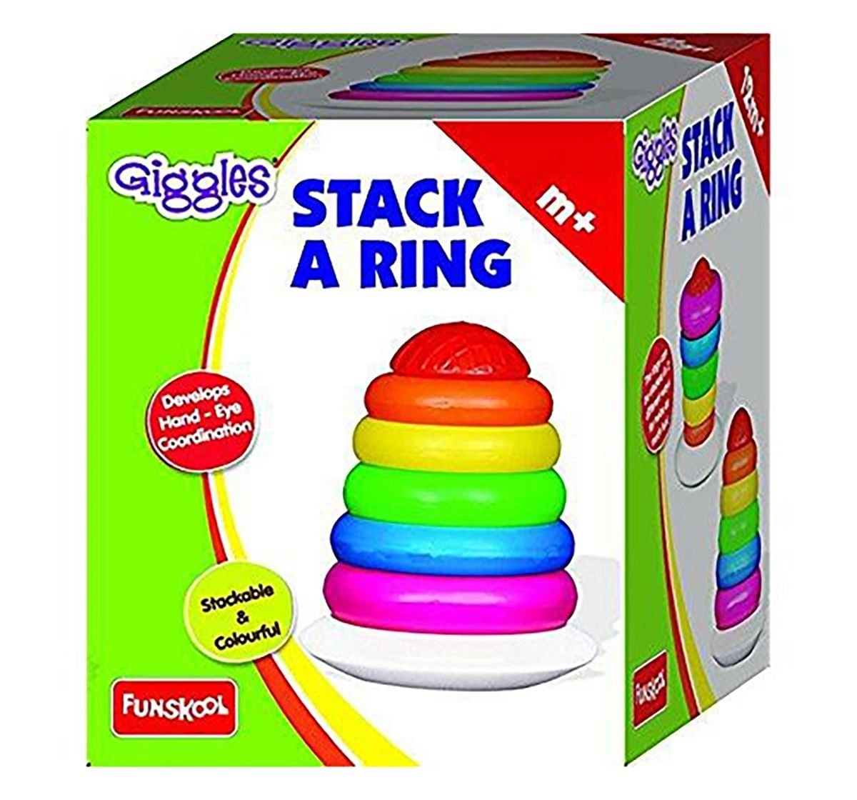 RATNA'S Educational Teddy Stacking Ring Big (7 Rings). let Your Child Learn  Colours, Stacking and Sorting (Assorted Colour Head) : Amazon.in: Toys &  Games