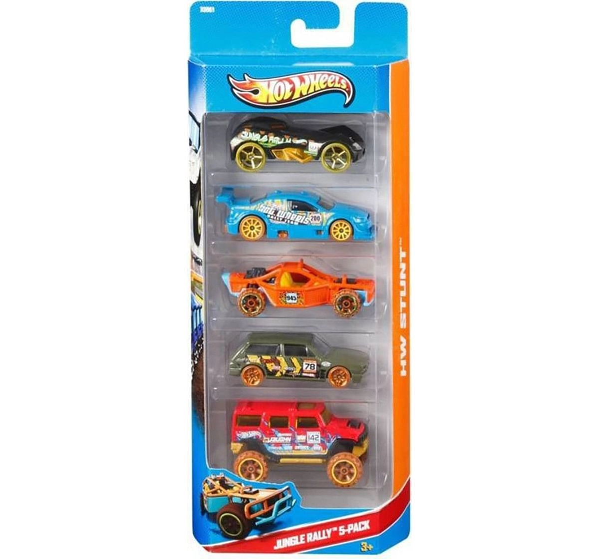 Hot Wheels Die Cast Cars Pack of 5 Vehicles for Kids, 3Y+, Assorted