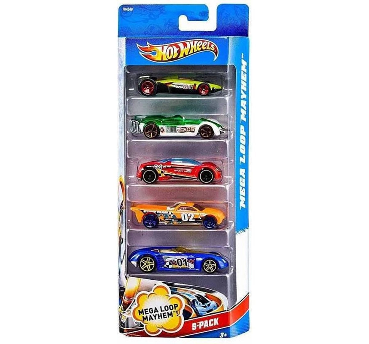 Hot Wheels Die Cast Cars Pack of 5 Vehicles for Kids, 3Y+, Assorted