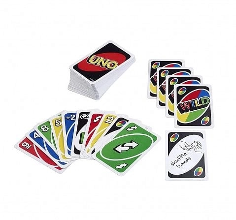 Mattel Uno Card Game, Classic Family Fun, 112-Card Deck with Special Action Cards, Age 7Y+ 