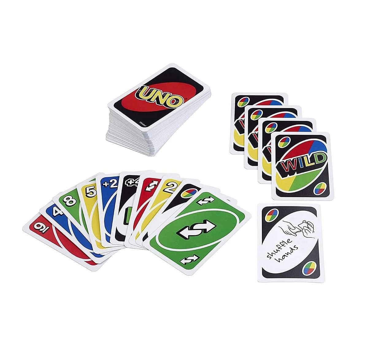 Mattel Uno Card Game, Classic Family Fun, 112-Card Deck with Special Action Cards, Age 7Y+ 