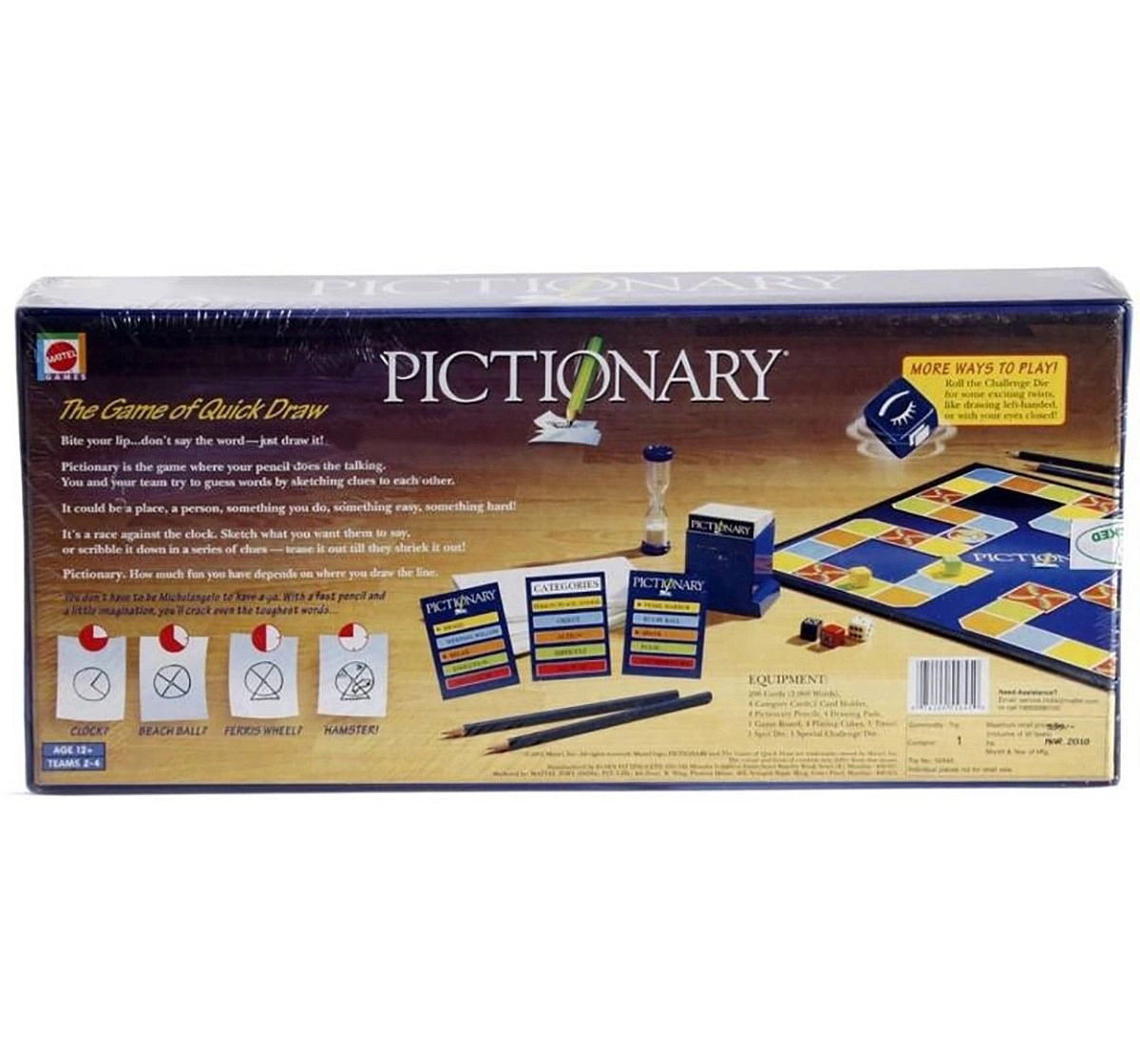 Mattel Pictionary - The Game Of Quick Draw Board Games for Kids, 10Y+ 