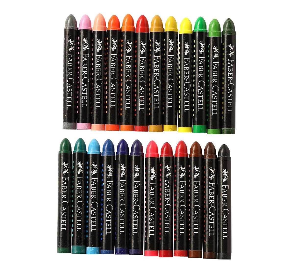 Faber-Castell Wax crayon jumbo 90mm pack of 24, 3Y+