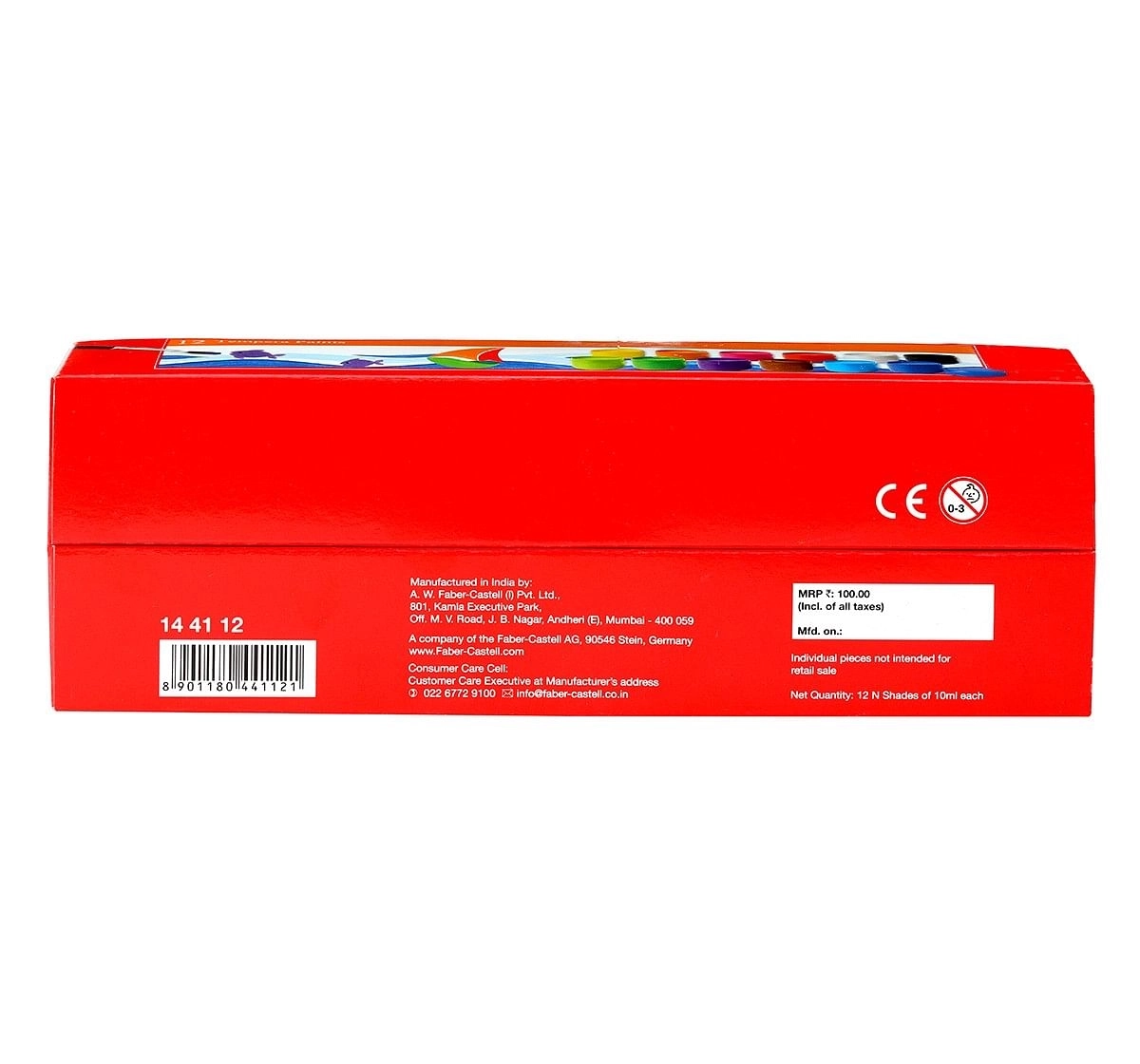 Faber-Castell Tempra - fun paints 10 ml set of 12, 6Y+