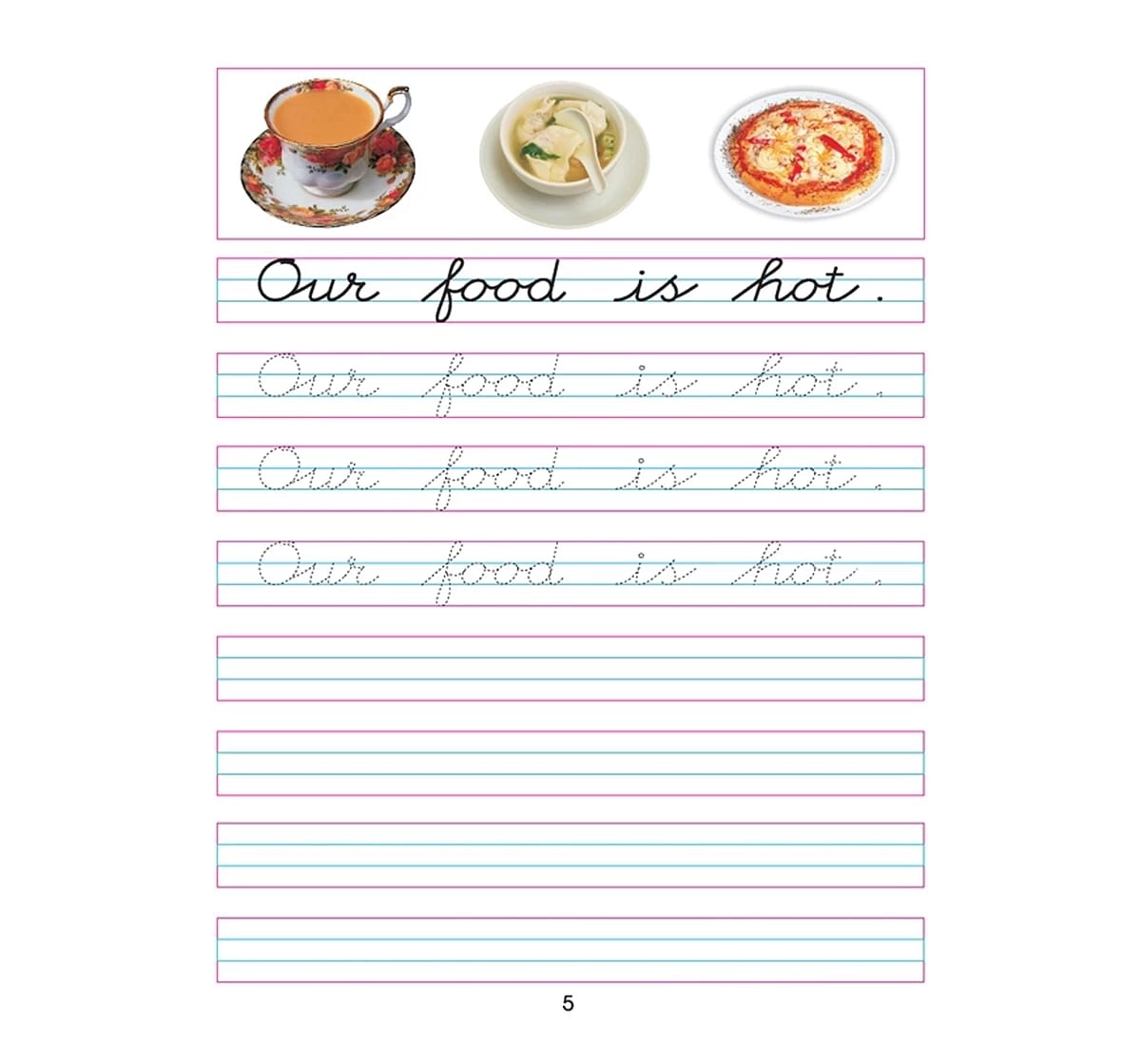 Dreamland Paper Back Cursive Writing Sentences Part 3 Book for kids 3Y+, Multicolour