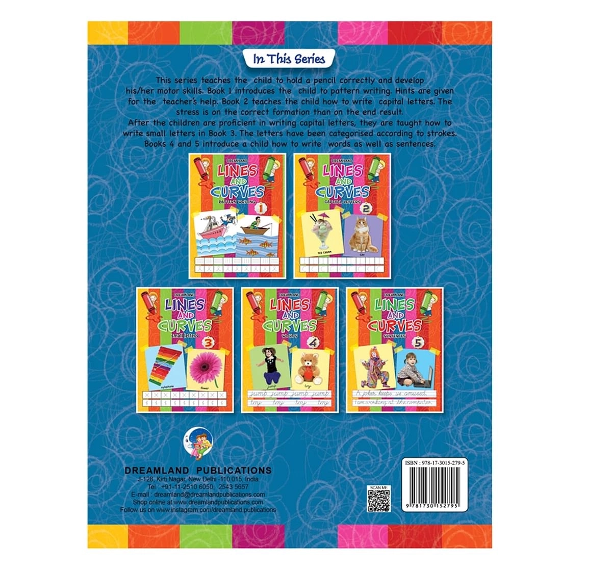 Dreamland Paper Back Lines and Curves Words Part 4 Book for kids 3Y+, Multicolour