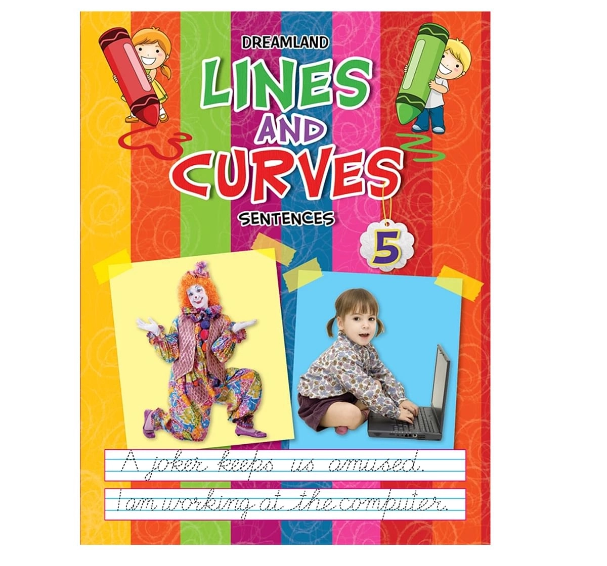 Dreamland Paper Back Lines and Curves Sentences Part 5 Book for kids 3Y+, Multicolour