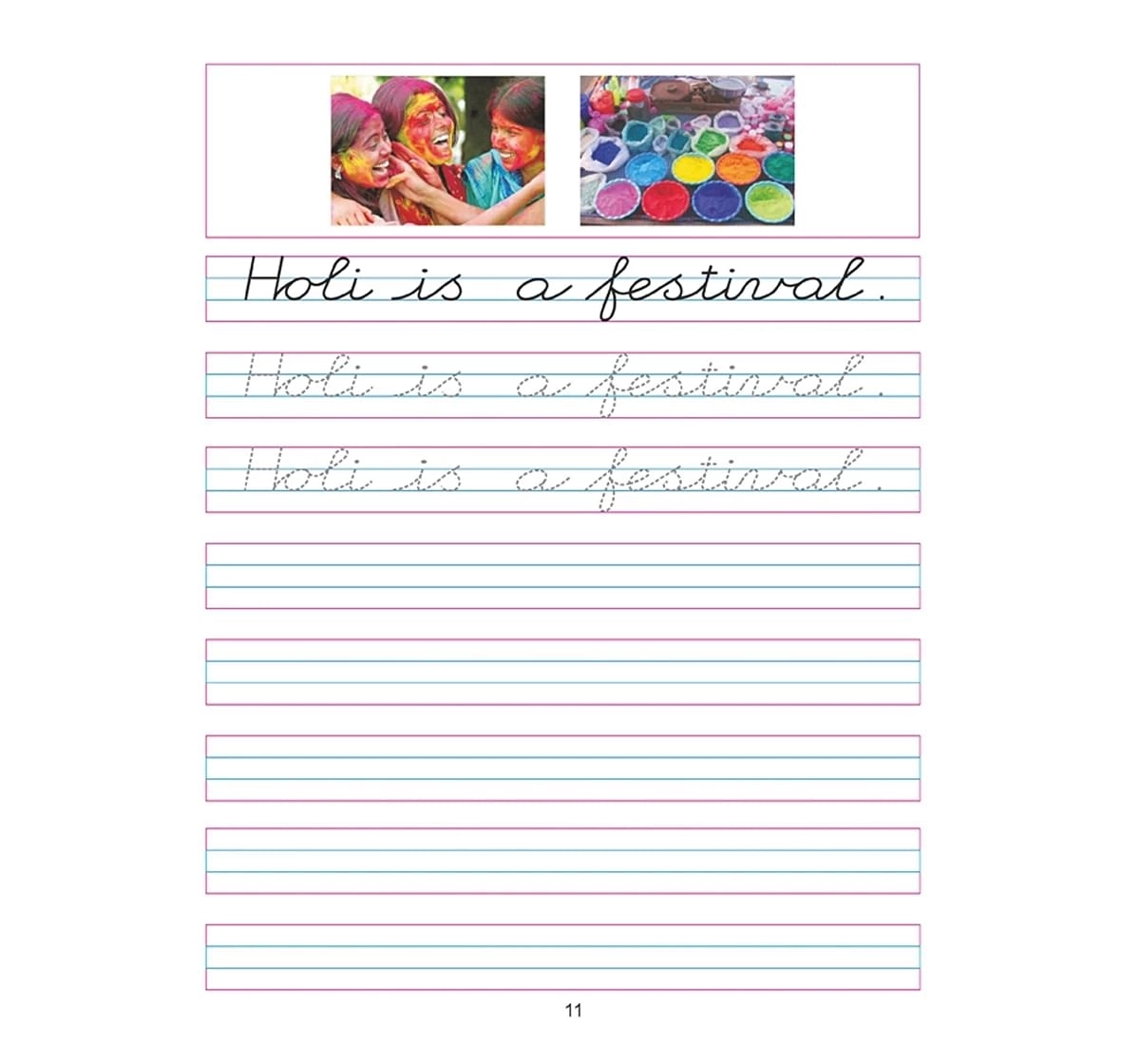 Dreamland Paper Back Lines and Curves Sentences Part 5 Book for kids 3Y+, Multicolour