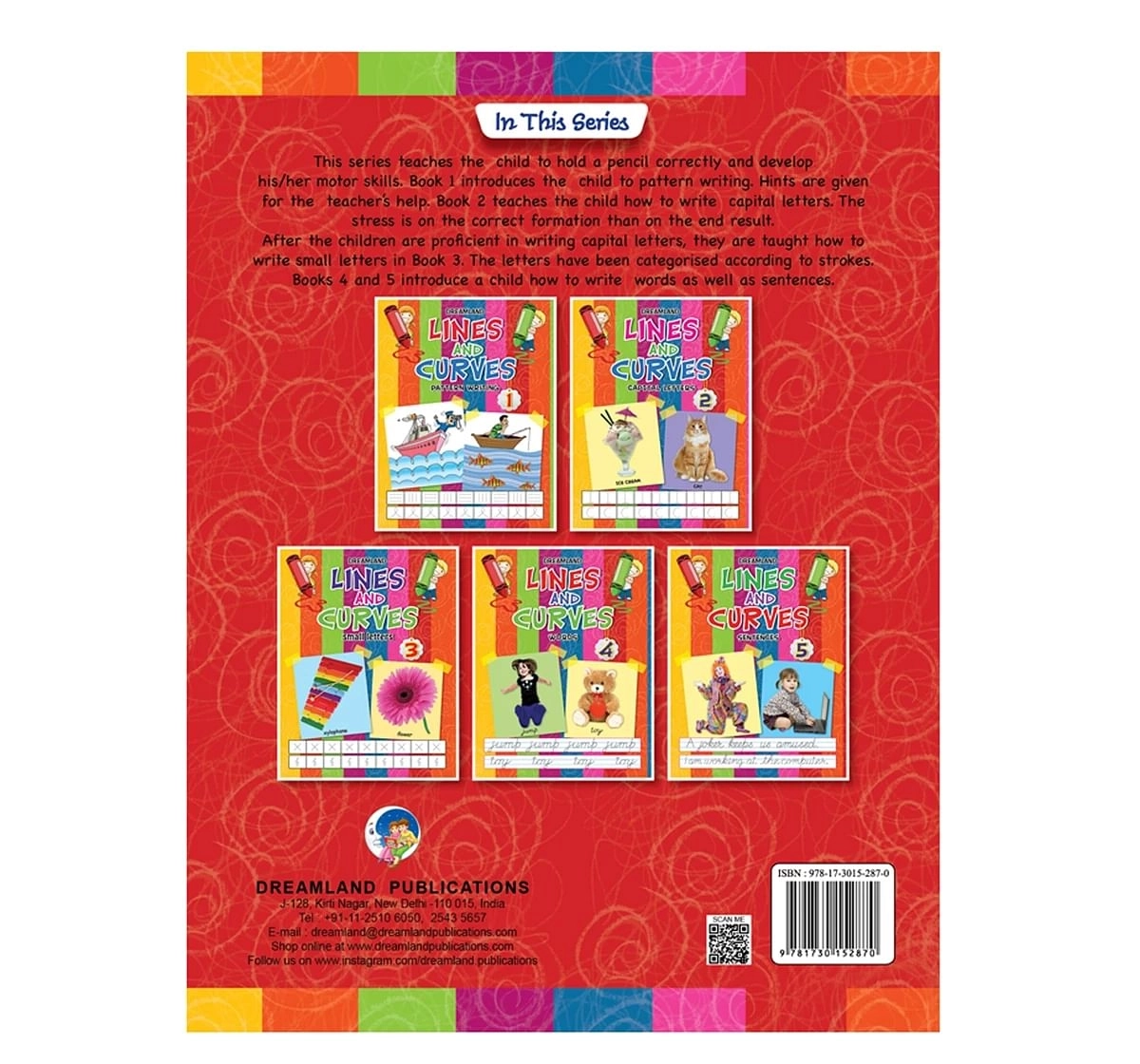 Dreamland Paper Back Lines and Curves Sentences Part 5 Book for kids 3Y+, Multicolour