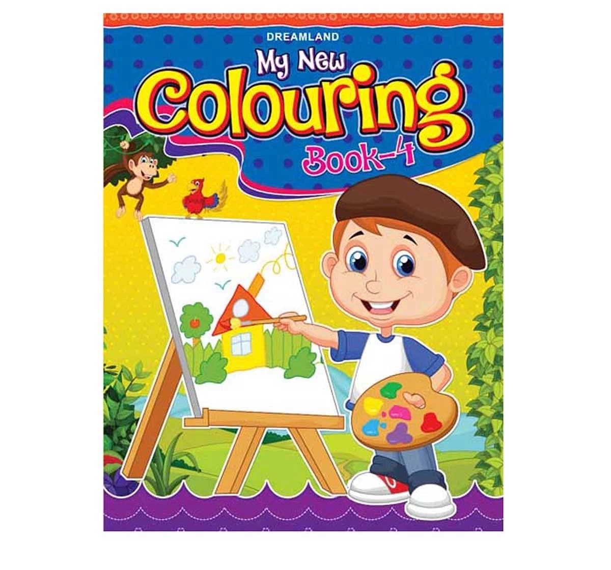 Dreamland Paper Back My New Colouring Book Part 4 for kids 3Y+, Multicolour