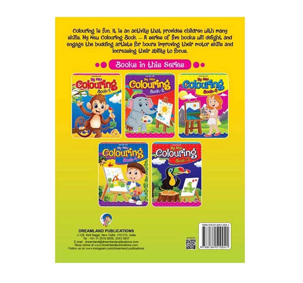 Dreamland Paper Back My New Colouring Book Part 4 for kids 3Y+, Multicolour