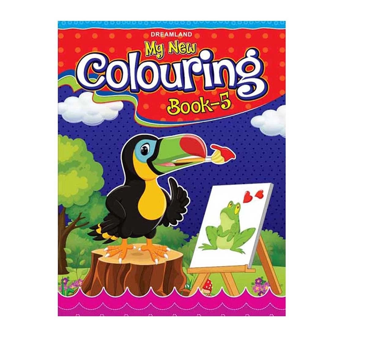 Dreamland Paper Back My New Colouring Book Part 5 for kids 3Y+, Multicolour
