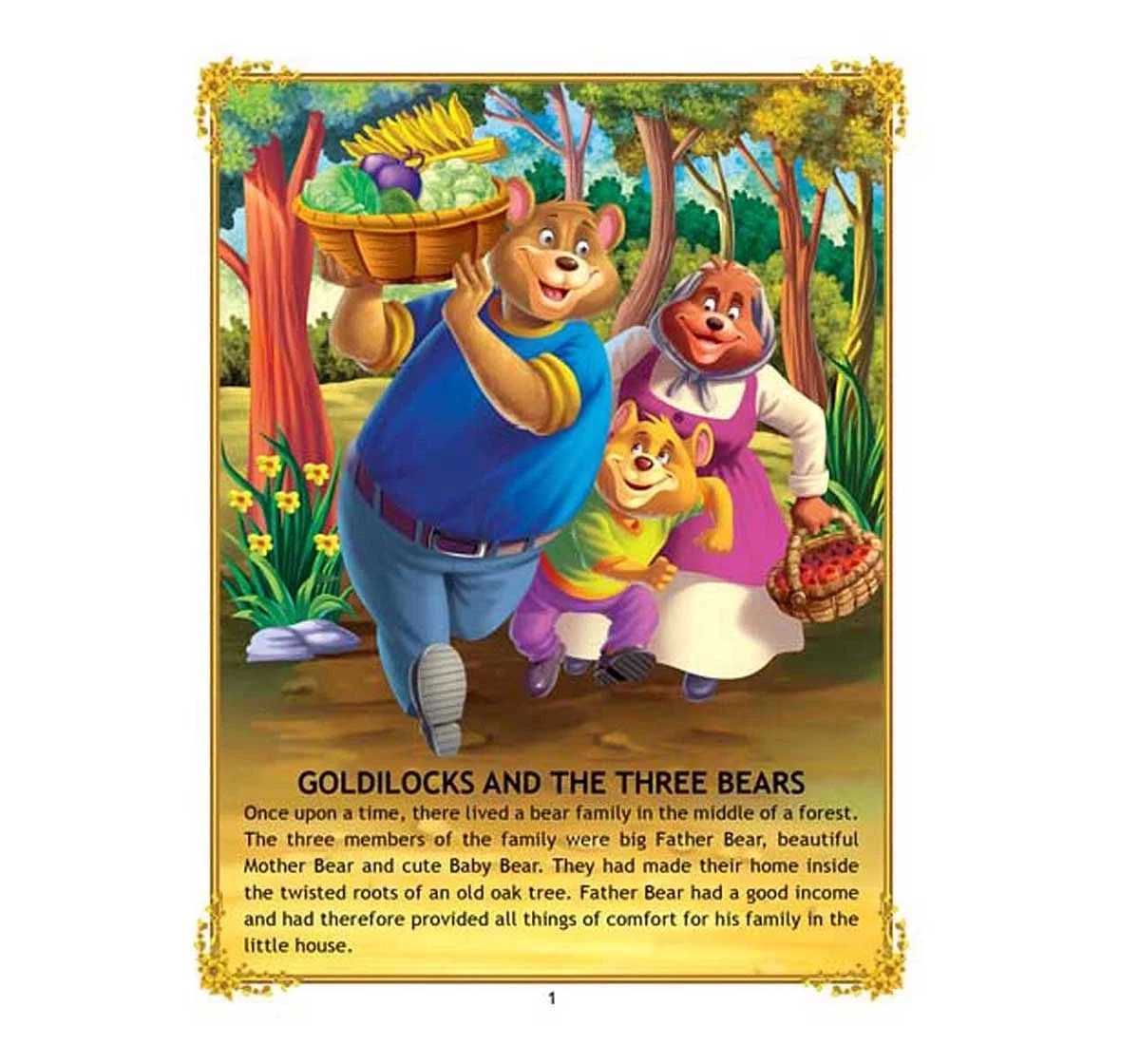 Dreamland Paper Back Goldilocks and the Three Bears Story Books for kids 2Y+, Multicolour