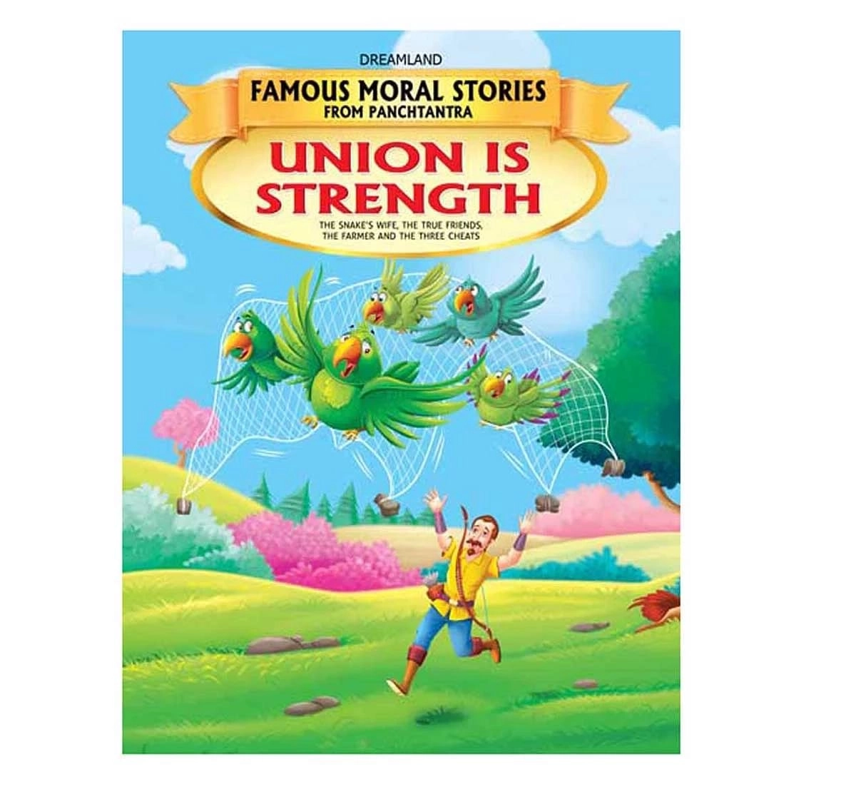 Dreamland Paper Back Union Is Strength Famous Moral Story Books for kids 4Y+, Multicolour