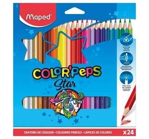 Maped 24 Colour Pencil, 7Y+ (Multicolour)