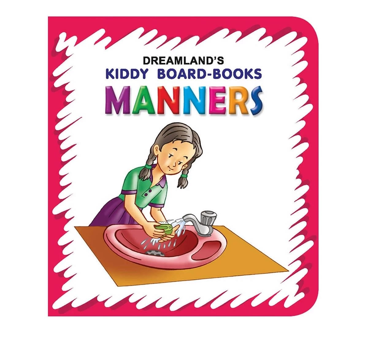 Dreamland Kiddy Manners Early Learning Board Book for kids 0M+, Multicolour
