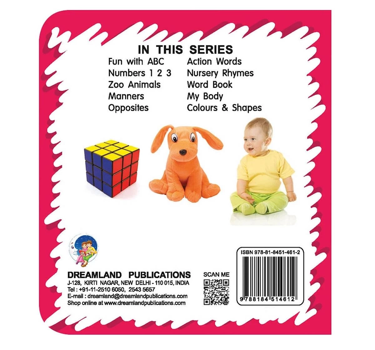 Dreamland Kiddy Manners Early Learning Board Book for kids 0M+, Multicolour