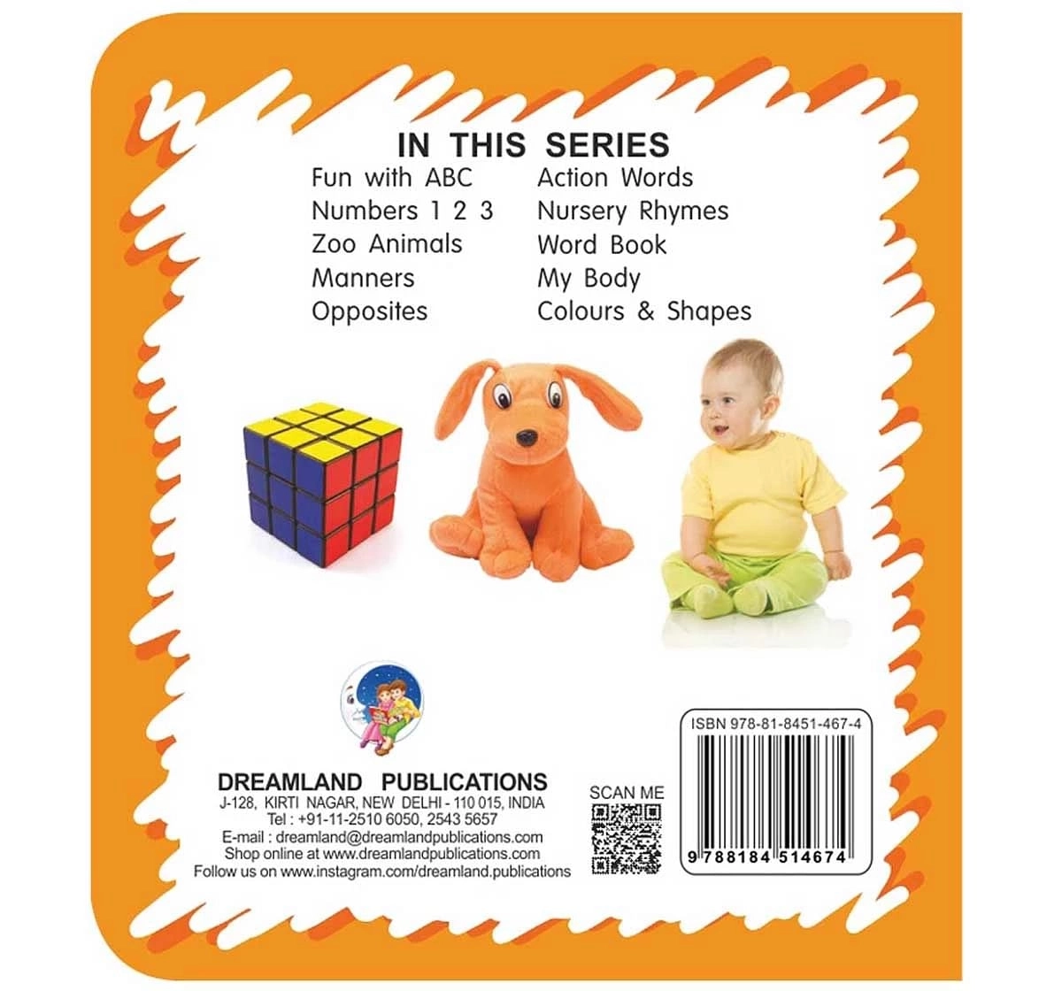 Dreamland Kiddy Colours and Shapes Early Learning Board Book for kids 0M+, Multicolour