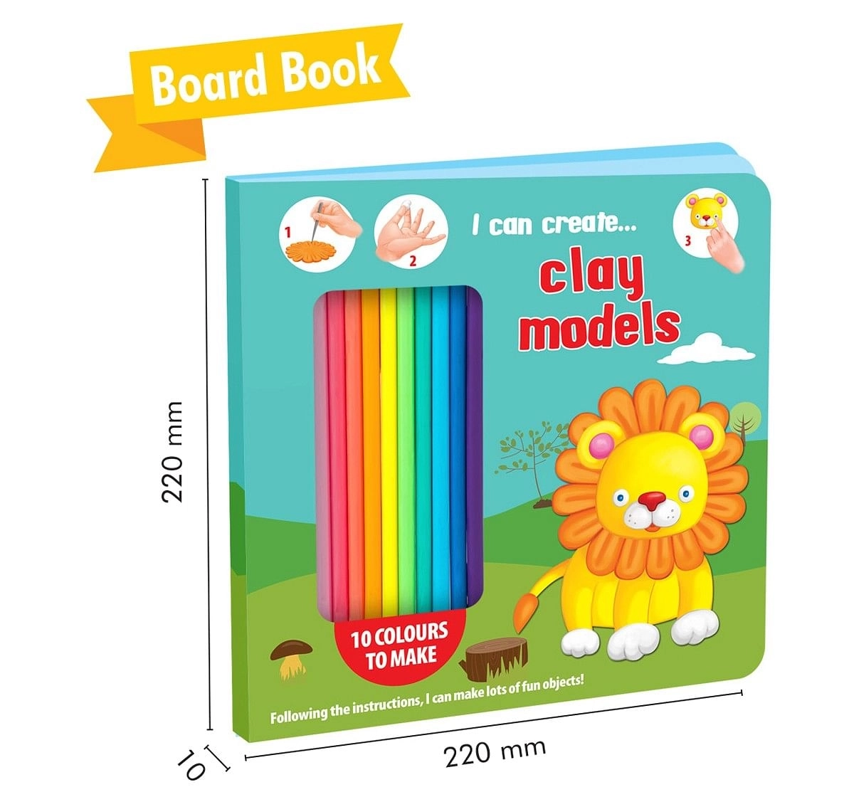 Hellofriend Books Clay Modeling Board Book Multicolor 4Y+