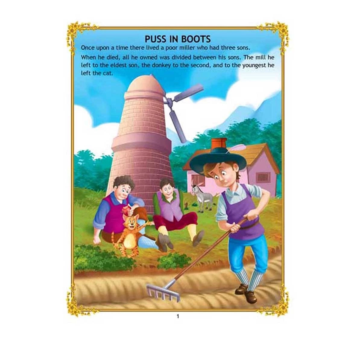 Dreamland Paper Back Puss Inboots Story Books for kids 2Y+, Multicolour