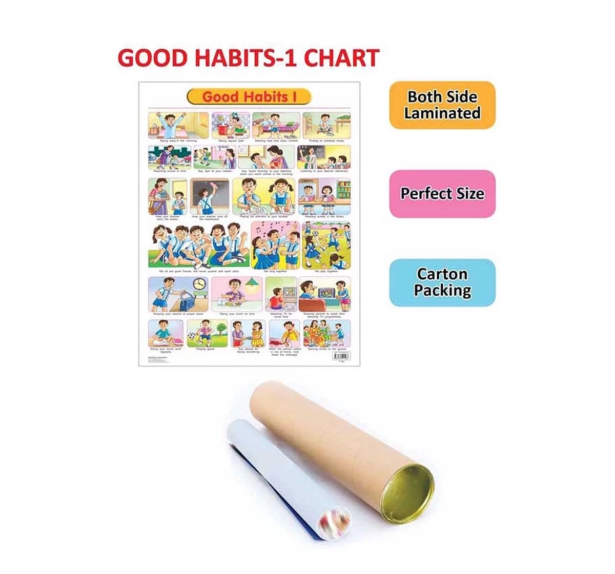 Dreamland Chart Good Habits Part 1 for kids 3Y+, Multicolour