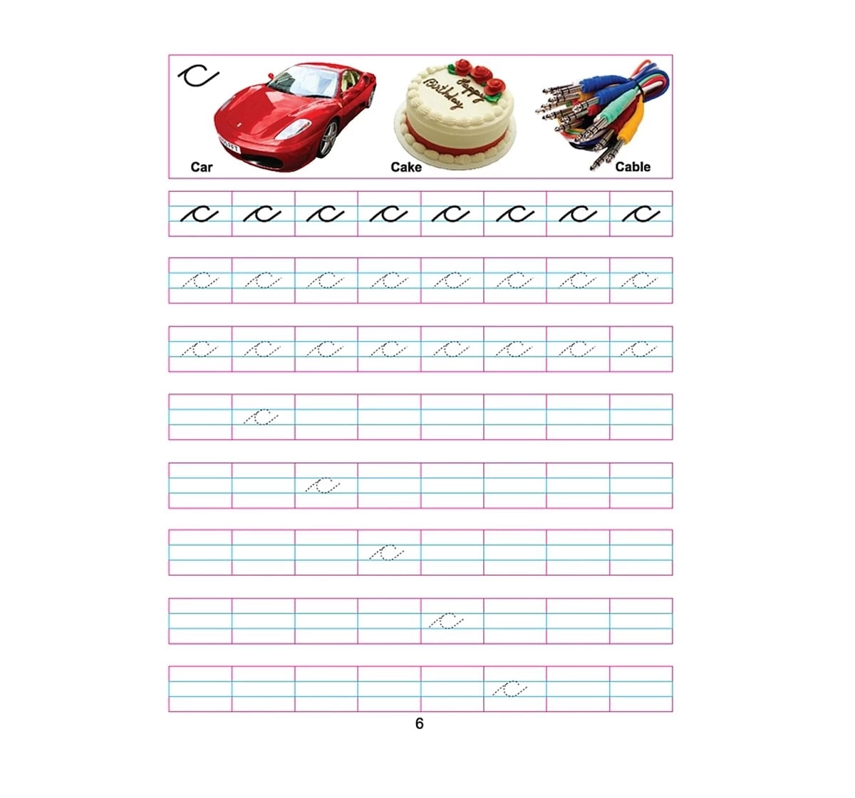 Dreamland Paper Back Cursive Writing Small Letters Part B Book for kids 3Y+, Multicolour