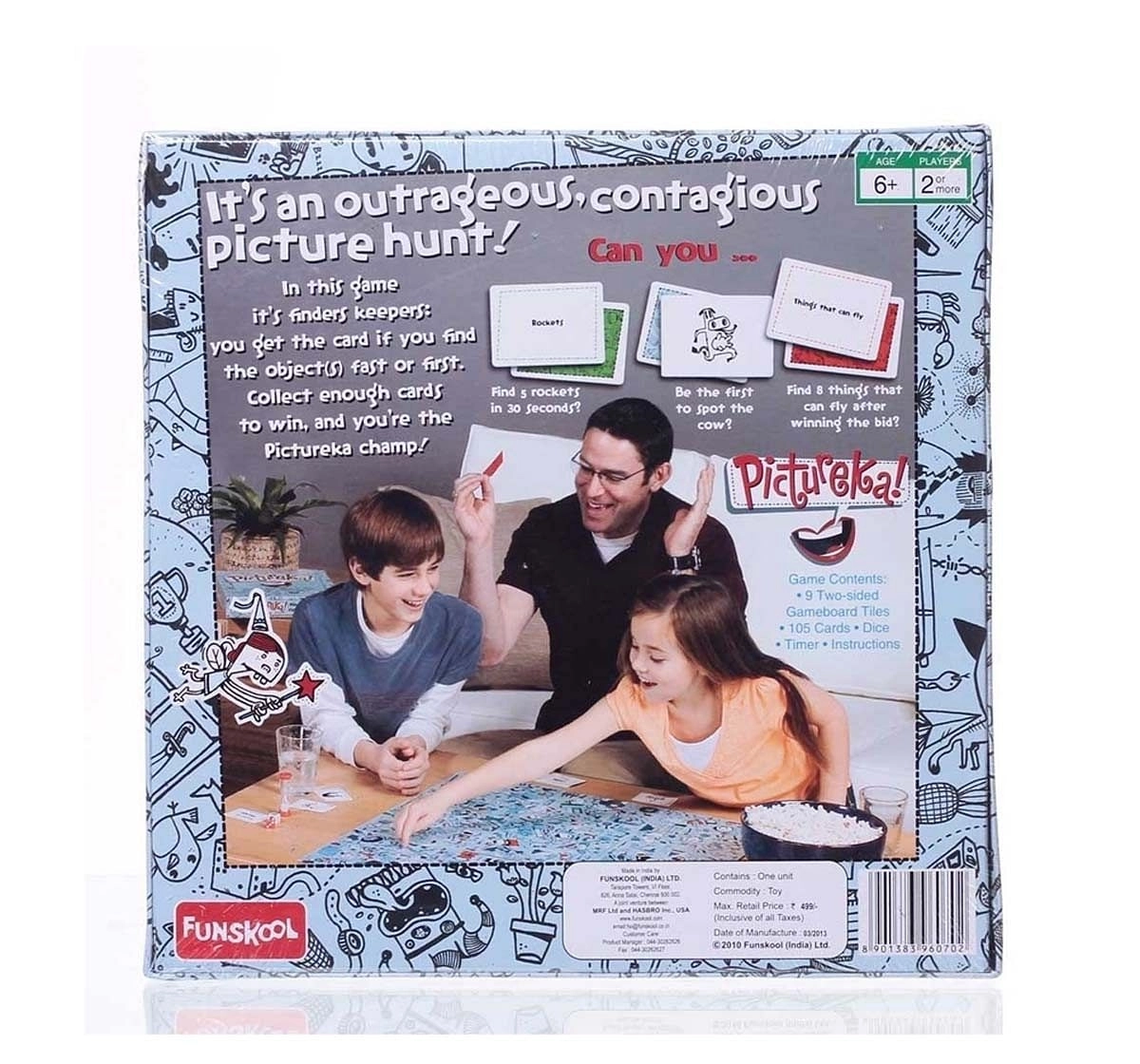 Funskool Pictureka Board Games for Kids age 6Y+ (Grey)