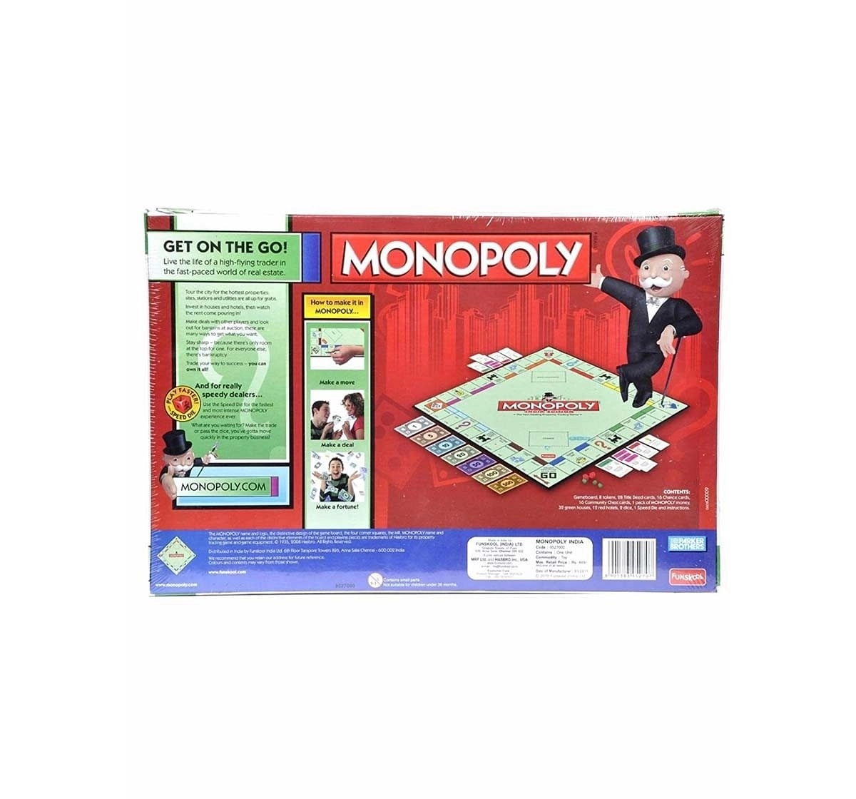 Funskool Monopoly India Edition Board Games for Kids age 8Y+ 