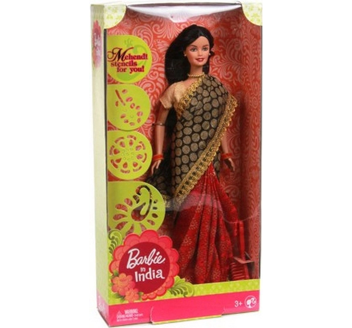 Barbie in India in New Look, New Brocade & Silk Sari Dolls & Accessories for Kids age 3Y+, Assorted