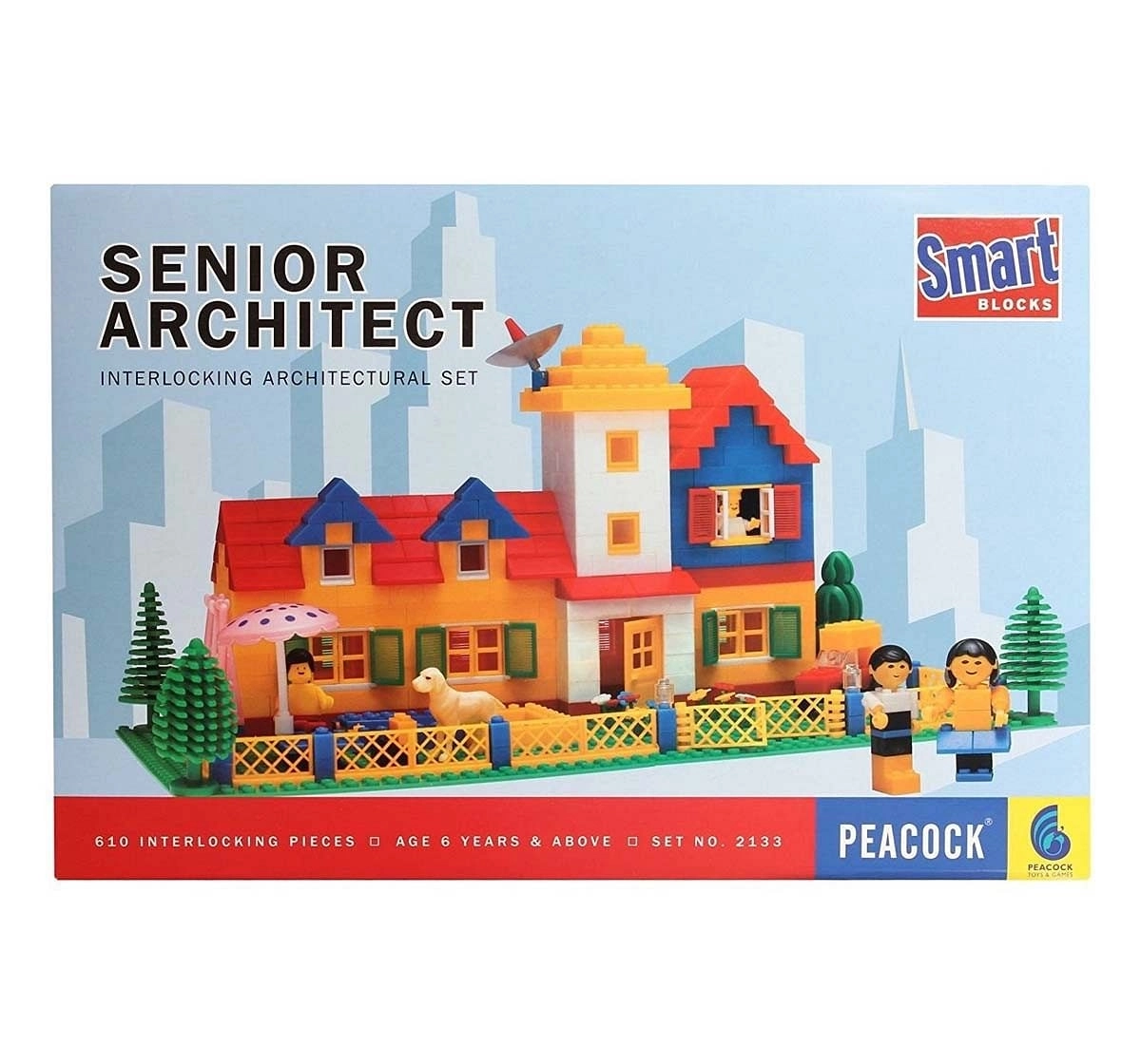 Peacock Senior Architect Generic Blocks for Kids age 6Y+ 