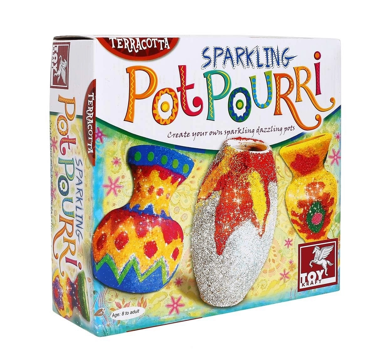 Toy Kraft Sparkling Pot Pourri DIY Art & Craft Kits for Kids age 8Y+ 