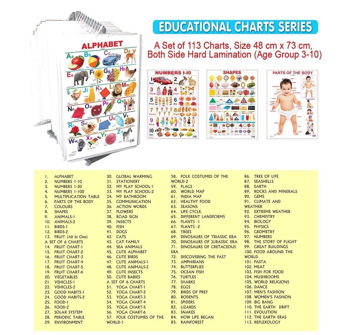 Dreamland Flower Chart for kids 3Y+, Multicolour