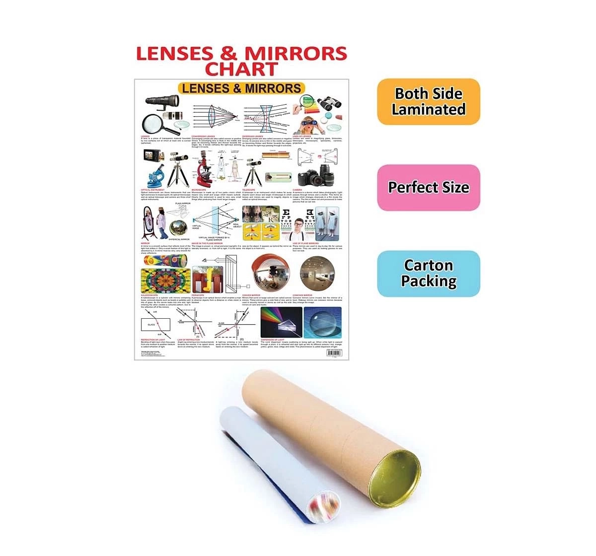 Dreamland Lenses and Mirrors Chart Science Education Hamleys Online