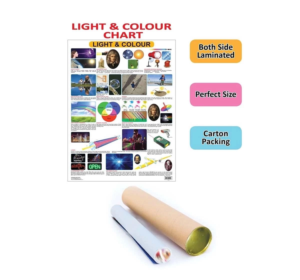 Dreamland Light and Colour Chart for kids 12Y+, Multicolour