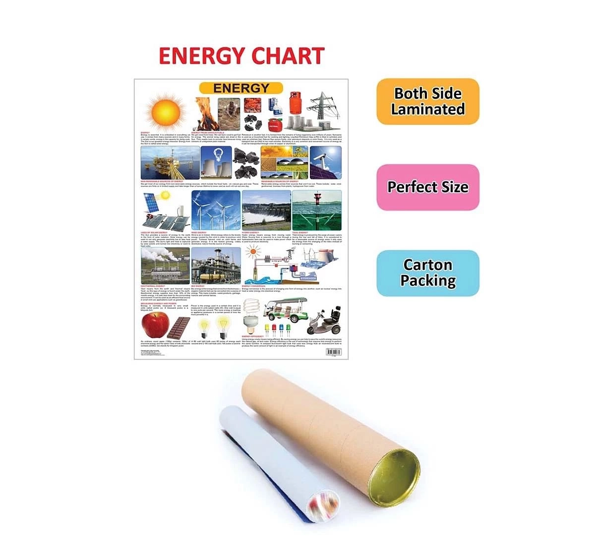 Dreamland Energy Chart for kids 12Y+, Multicolour