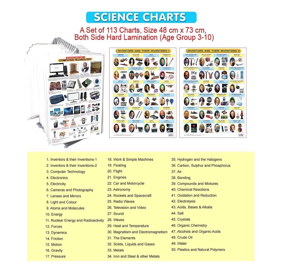 Dreamland Metals Chart for kids 12Y+, Multicolour