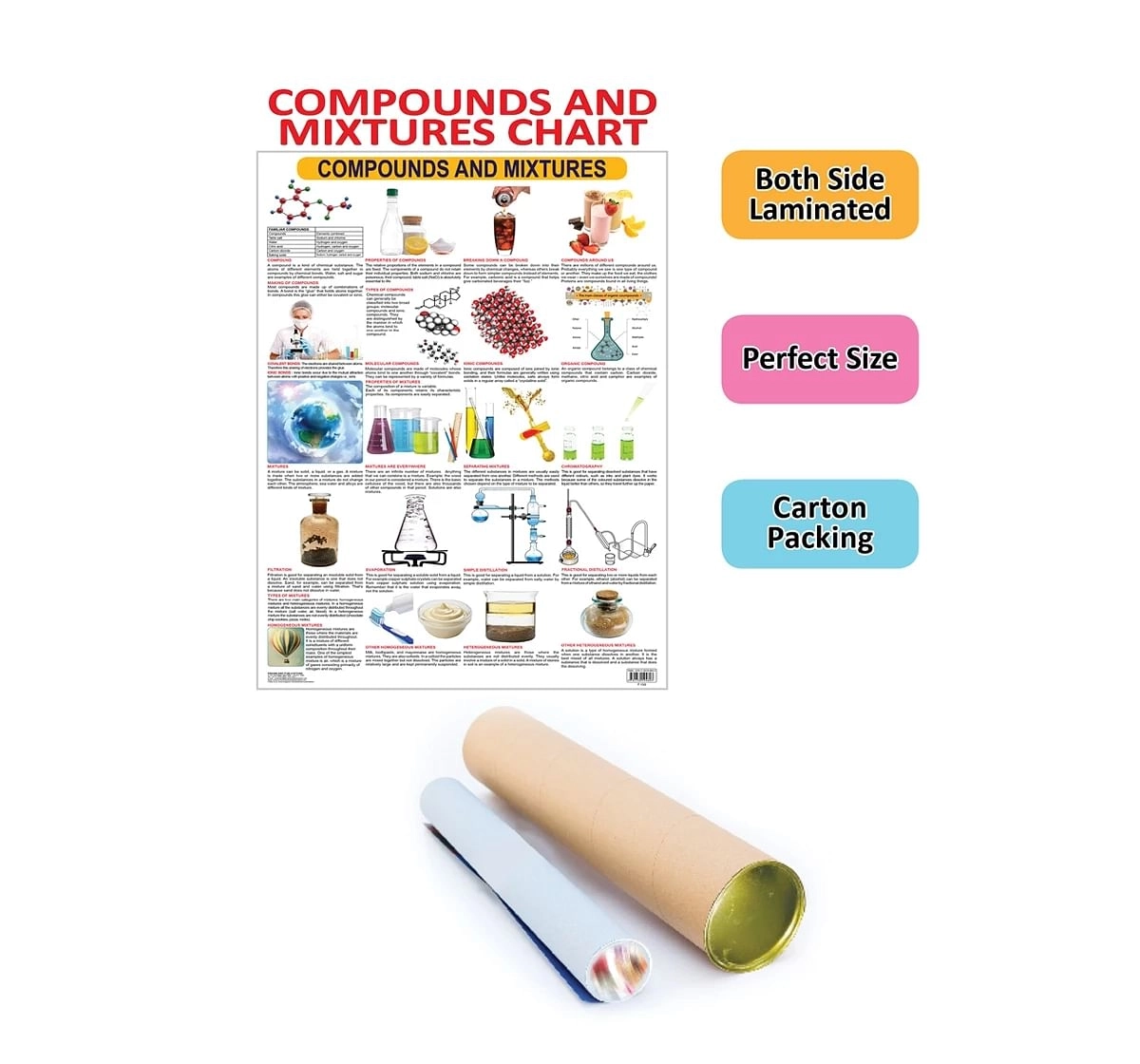 Dreamland Compounds and Mixtures Chart for kids 12Y+, Multicolour