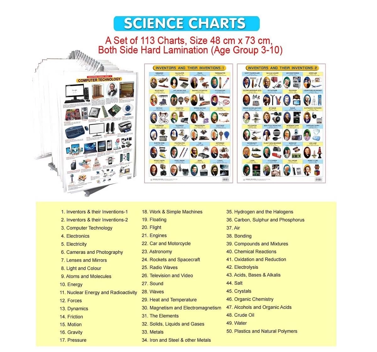 Dreamland Compounds and Mixtures Chart for kids 12Y+, Multicolour