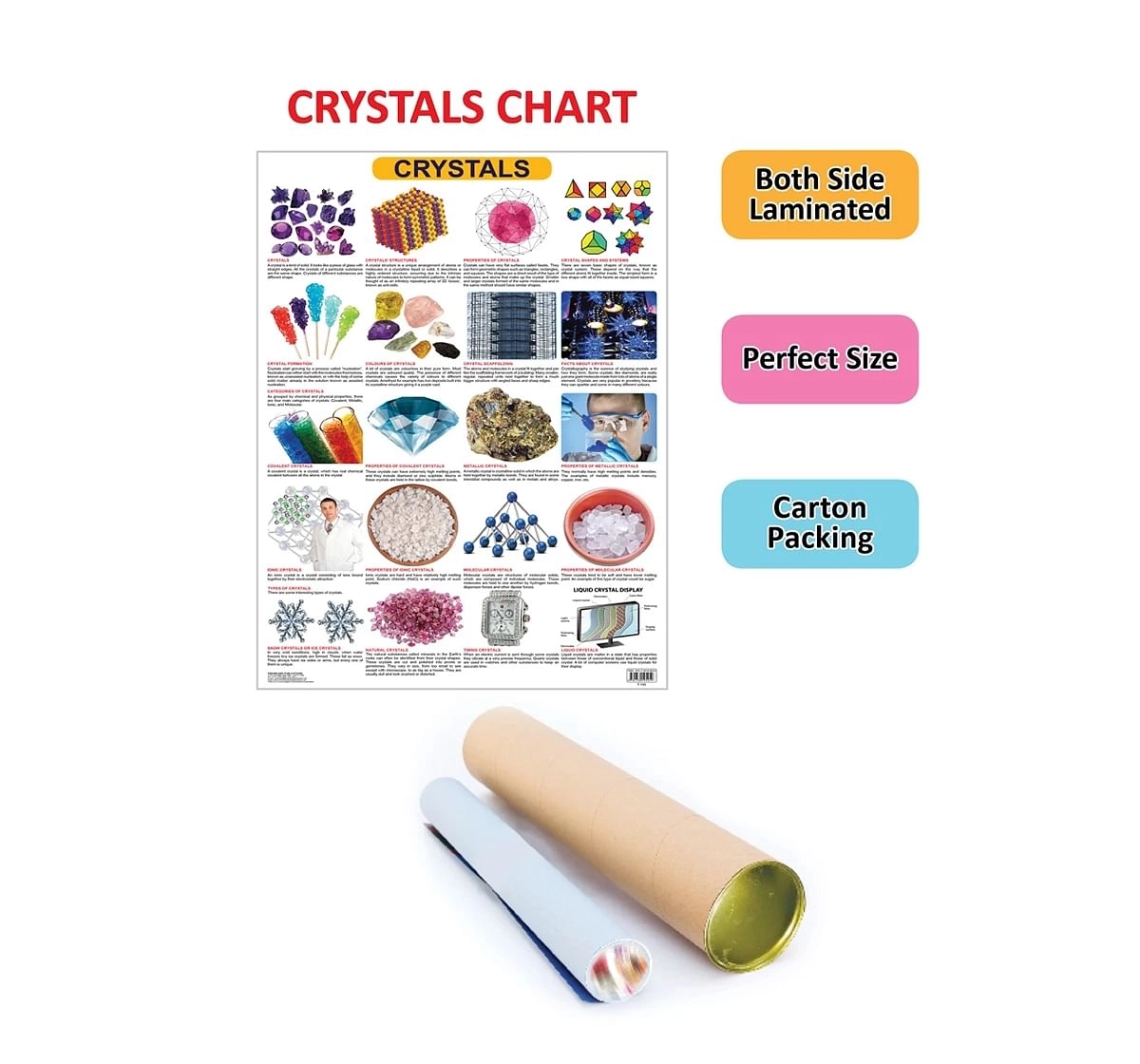 Dreamland Crystals Chart for kids 12Y+, Multicolour