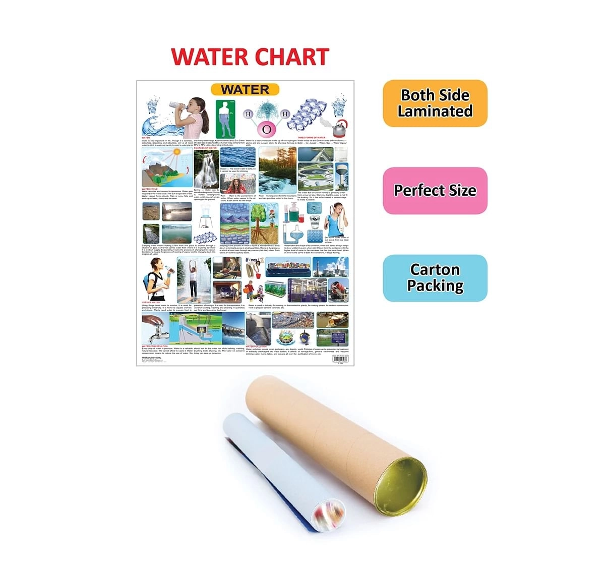 Dreamland Water Chart for kids 12Y+, Multicolour