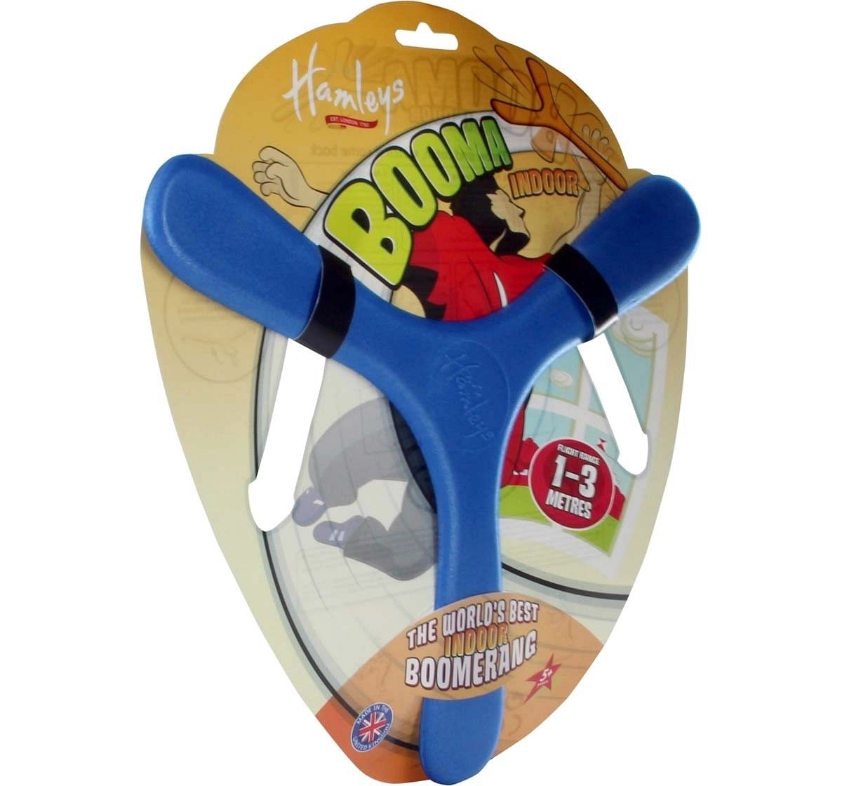 Wicked Hamleys Indoor Boomerang Impulse Toys for Kids age 5Y+ (Yellow)
