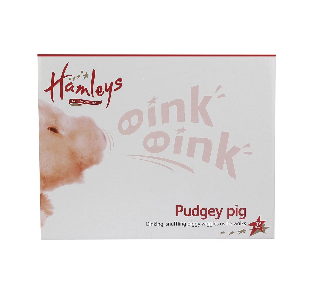  Hamleys Pudgey Pig Flesh (Pink) Animals & Birds for Kids age 3Y+ - 13 Cm (Pink)